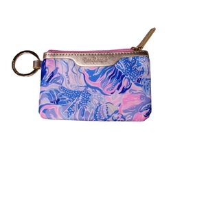 Lilly Pulitzer Pink and Blue Wristlet